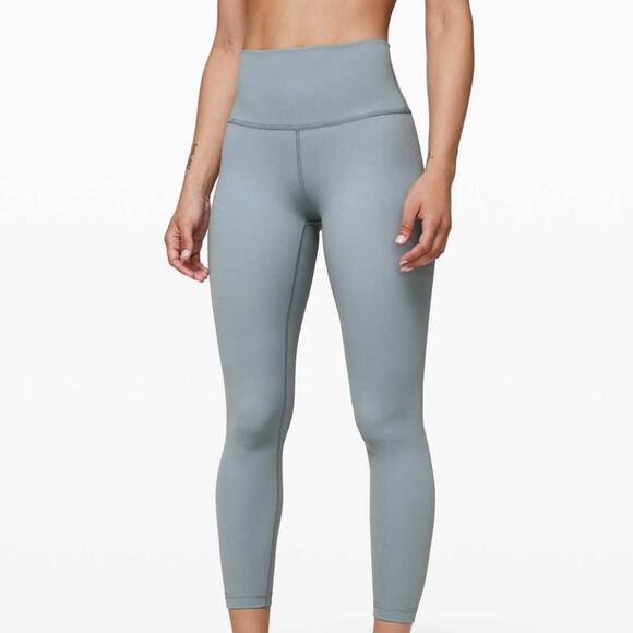 LULULEMON Chambray‎ Wunder Under High Rise Active Workout Leggings Size 20 - Picture 1 of 11